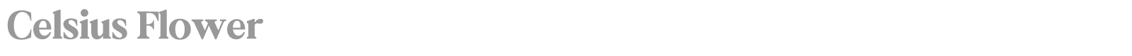 Celsius Flower font preview
